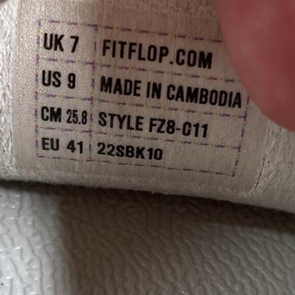 Fitflop Lulu Shimmerlux Thong Sandal Silver Women's Size 9 Excellent Condition - Picture 9 of 10